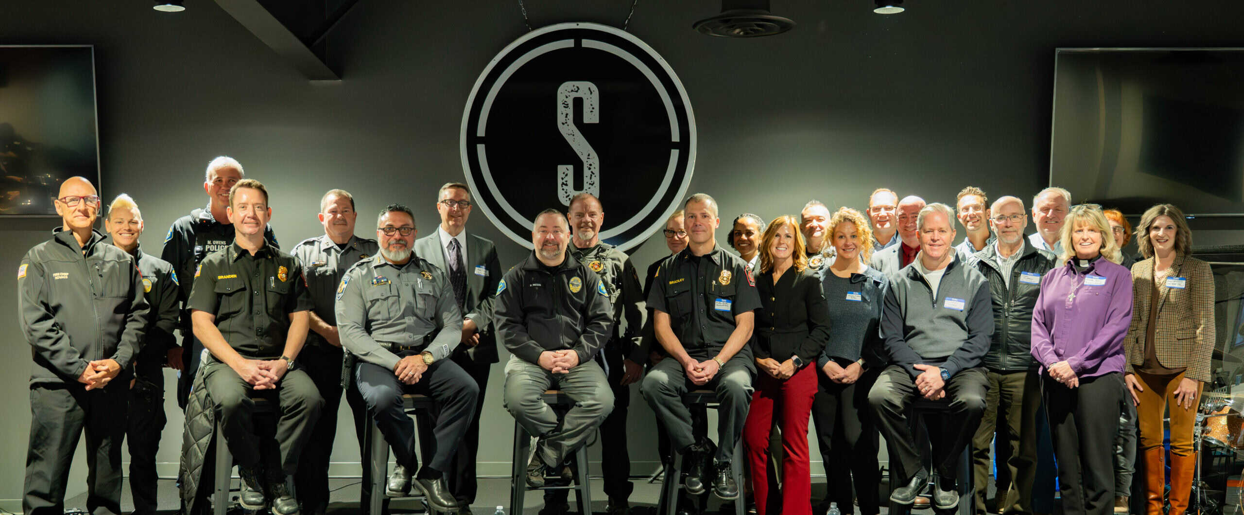 A group photo of all the forum's first responder attendees.