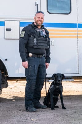 Deputy Glen with K9 Amp