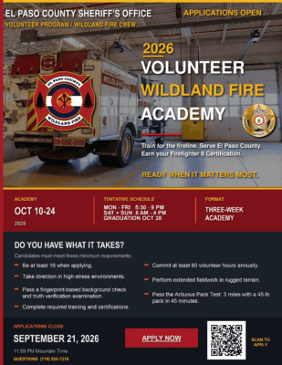 Wildland Fire Academy Flyer
